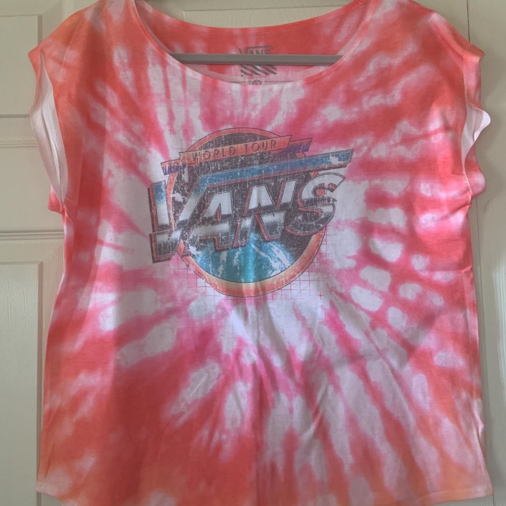 XL Vans Tie-Dye Concert Scoopneck T-shirt
